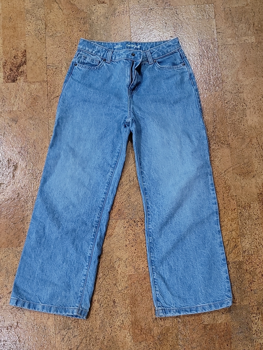 Girls Size 14 Wide Leg Cat & Jack Jeans. Sizeable Waist Band. Never Worn.